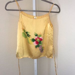 100% silk floral cami